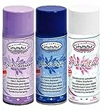 HygienFresh Fior di Loto Note di Pulito Fresh Lavender 3 Deodorante Spray 400 ML per Tessuti, Abiti, Tende, divani, Scarpe e in Ambiente Domestico/Ufficio