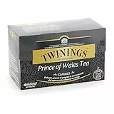 Twinings, Prince of Wales Tea, Miscela di Pregiati Tè Orientali, Gusto Intenso e Delicato, Infusi e Tisane, 1 Confezione da 25 Filtri