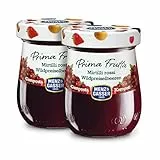 Menz&Gasser, Marmellata di Mirtilli Rossi Prima Frutta, con 50% di Frutta, Realizzata con Frutta di Alta Qualità IQF, 100% Made in Italy, Senza Glutine, Vegan, 2 Vasi da 300 g