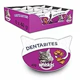 Whiskas Dentabites snack per igiene del gatto (8 x 40 g pack)