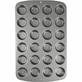 PME CSB111 Teglia Antiaderente, Carbonio, Grigio, 24 Muffin Piccoli