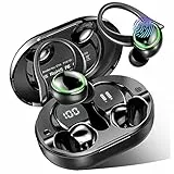 Cuffie Bluetooth Sport, Auricolari Bluetooth 5.3 con 4 HD Mics, IP7 Impermeabile Cuffie Wireless con Display LED, 48 Ore di Riproduzione Stereo Cancellazione Rumore Touch Control Cuffiette Bluetooth