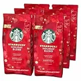 STARBUCKS Holiday Blend, Tostatura Media, Caffè in grani 190g (6 Sacchetti)