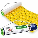 Trappola adesiva per mosche SAMUFLY, rotolo adesivo acchiappamosche, incl. supporto in metallo, 9 m x 30 cm