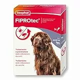 Beaphar FIPROtec Antiparassitario per Cane Taglia Molto Grande (40-60 Kg), Protegge da Pulci e Zecche - In Confeziona da 3 Pipette