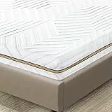 BedStory Coprimaterasso in memory foam, 7,5 cm, in 4 fusione (gel+bambù+tè verde+rame), coprimaterasso con rivestimento lavabile, comodo topper per materassi letto, divano letto