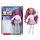 Rainbow High Fashion Doll - Lilac Lane - Bambola alla Moda Viola con Abiti, Occhiali e oltre 10 Accessori Colorati - Ideale per Bambini dai 4 ai 12 Anni e Collezionisti