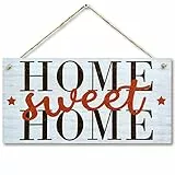 CARISPIBET 'Home Sweet Home' | cartello decorativo per la casa con scritta, per decorazione della casa, 15,2 x 30,5 cm