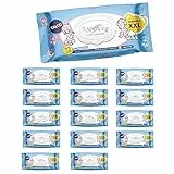 Soffice Salviette Bambini Talco XXL Formato Maxi con Tappo 15 confezioni x 72 salviette - 400 g