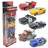 simyron Giocattolo Cars,macchinine con Particolari, Giocattolo Store con Dettagli Colorati dei Personaggi, per feste di compleanno 6pcs