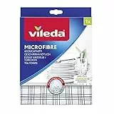 Vileda - Microfibre Asciugapiatti, senza Aloni, 55 x 40 cm