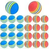 Palline da Golf da Pratica, Palline Spugna Morbida da Golf, Schiuma Pallina da Golf, per Attività Interne All'aperto - 26 Pezzi/Rosso, Blu