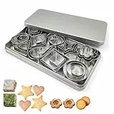 Formine per Biscotti, 30 pezzi Formine Biscotti,Coppapasta Tagliabiscotti Cuore DIY Forme Biscotti Cuore Fiore Tondi Stella ecc