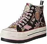 Desigual Shoes_Crush_Black, Scarpe da Ginnastica Donna, Multicolore, 39 EU