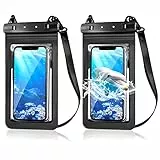 jjshund 2 Pezzi Custodia Impermeabile Smartphone, Custodia Cellulare Impermeabile, Custodia Subacquea Smartphone per Nuoto Immersioni Spiaggia Viaggi Vacanze