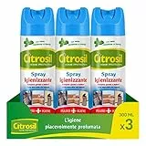 Citrosil Home Protection – Spray Igienizzante Superfici Multiuso, rimuove germi e batteri, con vere essenze di Menta, 300ml x 3