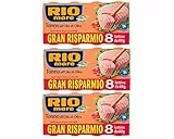 OFFERTA Zeus Party - Rio Mare - 3 -Confezioni di Tonno all'Olio di Oliva, Qualità Pinne Gialle, 8 Lattine da 80g