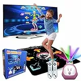 YRPRSODF Tappetino da ballo per bambini e adulti,tappetino elettronico musicale con 100+ giochi,200+ canzoni,HDMI,2 controller a sensore, modalità MTV e Cartoon per ragazze e ragazzi dai 3 anni in su.