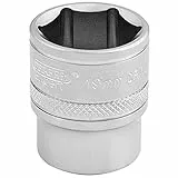 Draper 16545 - Bussola metrica a 6 punti, 3/8', misura 19 mm