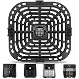 Parti di ricambio della friggitrice d'aria per Instant Pot Vortex 6 in 1 6 QT Gourmia GAF735 6 QT Air Fryer, Accessori originali della friggitrice d'aria Grill Pan Plate Crisper Plate Rack Vassoio