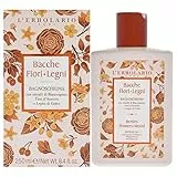 L'Erbolario Bagnoschiuma Bacche Fiori Legni con estratti di Biancospino, Fiori d'Arancio e Legno di Cedro, Tonificante e Idratante, Formato 250ml