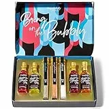 Modern Gourmet Foods, Prosecco Therapy, Kit per Cocktail Frizzanti al Prosecco, Set Regalo, Include 4 Miscele per Cocktail al Gusto di Frutta, Perle e Petali di Rosa Commestibili (alcool non incluso)