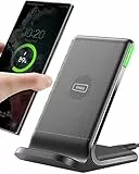 INIU Supporto per caricabatterie wireless, 15 W, stazione di ricarica induttiva, veloce senza fili, compatibile con iPhone 14, 13, 12, Pro Mini Max Xr Xs, Samsung Galaxy S22, S21, S20, Google Pixel LG