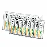 EBL 16 set di batterie AA AAA combo con 8PCS AA 2300mAh e 8-Pack AAA 800mAh batterie ricaricabili