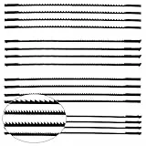 16 Pezzi lame per seghetto oscillante 10/15/18/24 Lame da Traforo Standard a Taglio Fine con Pernetto Trasversale per Segare Legno Plastica Schiuma Metalli Teneri - 127mm