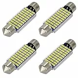 Safego 4x C5W LED Canbus Senza Errori 39mm 30SMD 3014 Lampadine per Luci Interne Auto o Targa a LED Bulbi 3423 6411 Xeno Bianco 6000k-6500k