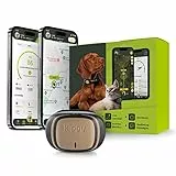 Kippy - GPS Satellitare per Collare Cani e Gatti Evo - Tracker Salute e attività - Waterproof - Localizzatore con Alert Istantaneo e LED - Marrone