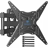 Supporto TV con Braccio Girevole Inclinabile ed Estendibile, Staffa TV per TV da 26-60 Pollici, Base TV Universale Sostiene fino a 32kg - Max VESA 400x400