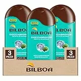 3x Bilboa Docciabronze Docciashampoo Rinfrescante Menta Glaciale con Mentolo e Aloe Vera - 3 Flaconi da 250ml