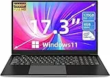 SGIN 17 Pollici PC Portatile 4 GB RAM 128 GB SSD 11 Home System Notebook, Celeron Quad-core, Up to 2.8Ghz, HD, 2.4/5.0G WiFi, Bluetooth 4.2, Supporta memoria espandibile 512 GB TF