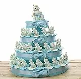 Viale Magico Unicrono Statuina Torta Bomboniere Nascita Pensierini Primo Compleanno Originali Bimbo (TR1202S) (Torta da 60 Pezzi)