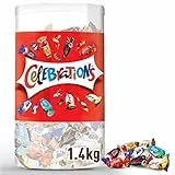 Celebrations Snack Assortiti al Cioccolato, circa 150 praline miste al cioccolato Mars, Bounty, Snickers, Twix, Maltesers e altri ancora: in totale 1435g