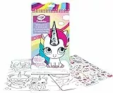 CRAYOLA - Creations, Set Fantasia Unicorno, Album con 20 Pagine da Colorare e 100 Adesivi, attività Creativa per Bambini, età 6+, 04-1174