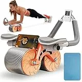 Ab Roller Wheel Rullo addominale con ginocchiere Esercitatore addominale domestico con Timer per allenamento di base,Ab Workout Equipment per ome Gym