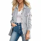 Xbemkste Felpa donna giacca donna giacca plus drop spalla borsa cappotto autunno leggero moda giacca transizione donna, beige., M