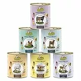 GranataPet Liebling’s Mahlzeit Multipack 1, scatolette per cani assortite, cibo umido per cani senza cereali, alimento cani con elevato contenuto di carne e oli di alta qualità, 6 x 800 g