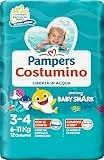Pampers il Costumino, Confezione da 12 Pannolini, Taglia 3 (6 - 11 kg)