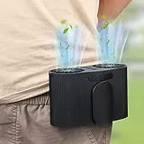 Ventilatore a 9000mAh Batteria Ventilatore Portatile a vita Ventilatore USB Portatile con 4 Velocità Indossabile Fan Personale a lip Ventilatore a Cintura per Esterni Cantieri Fattorie Viaggi Pesca