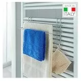 Metaltex serie Radius - Doppia barra con 2 ganci - (403802)