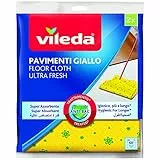 Vileda - Panno Pavimenti, Giallo, Microfibra - 2 pezzi