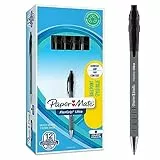 Paper Mate Flexgrip Ultra Penna a Sfera a Scatto, Punta Media (1 mm), Nero, Confezione da 12