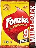 Fonzies Gli Originali Croccantini di Mais al Formaggio Cotti al Forno Multipack 9 Buste 211g