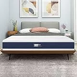 BedStory Materasso Matrimoniale in Memory Foam con Gel e Carbone di Bambù infuso da 20 cm, 140x190cm, Rivestimento rimovibile e lavabile, Materasso con migliore freschezza, antiacaro e ipoallegenico