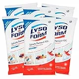 6x Lysoform Salviette Pavimenti XXL Detergenti Igienizzanti Classico - 6 Confezioni da 15 Salviette ognuna