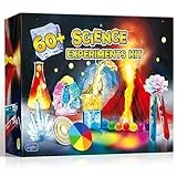 UNGLINGA 60+ Esperimenti Scientifici per Bambini 4-8-10-12 Anni, Kit Scienziato Piccolo Giochi Bambino 4+ Anni, Chimico Laboratorio Chimica, Cristallo in Crescita, Vulcano in Eruzione, Colore Magico
