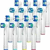 REDTRON 16 Testine di ricambio per spazzolino da denti elettrico, compatibili con Oral B Braun, Pacchetto Famiglia Oral-B Pro 2 2500/Vitality-bianca